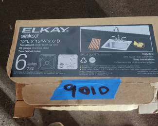LG9010 Elkay Commercial Industrial Sink Set 15L 15W X 6 D