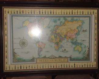LG0005 Beers around the World Framed Tavern Pub Bar Sign