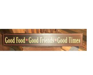LG0009 Good Food Good Friends Good Times Tavern Pub Bar Sign