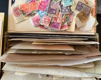This is a small view of the massive stamp collection