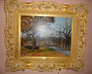 "Hico Park Bridge" painting by local artist John Stone