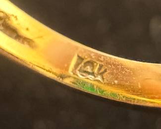 14K Gold and Green Tourmaline Ring