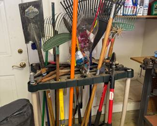 Collection of Rakes & Yard Tools