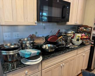 Large Collection of Pots, Pans and Cooking Accessories