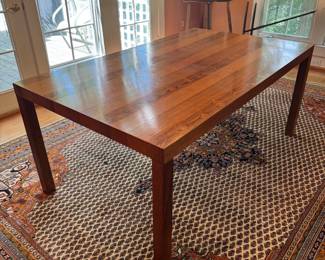 Dyrlund Danish MCM Rosewood Rectangular Dining Table (39"W x 65"L x 28"H with 1 Leaf 23-1/2"L)