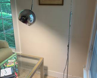 Vintage Robert Sonneman Chrome Adjustable 'Arc' Lamp