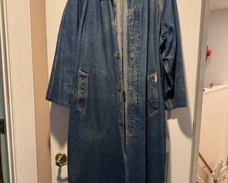 Women's Georges Marciano for Guess? Denim Overcoat Size L