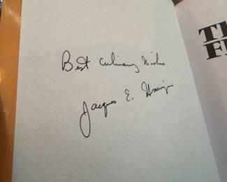 "The Chez Francois Cookbook" Autographed by Jaques E. Haeringer