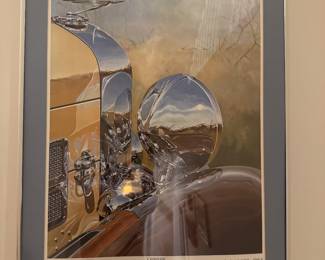 Framed Print "'Chrome' 1932 Duesenberg" Signed by Tom Hale Edition 403/950