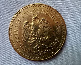 1947 Mexico Gold 50 Peso