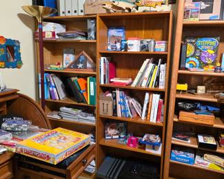 Kids books, new toys, games, (they used to own a toy store)