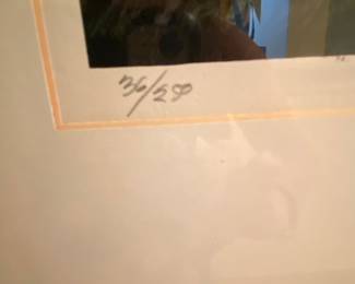 'Autumn' Framed Serigraph by Robert Addison; numbered 36/250 