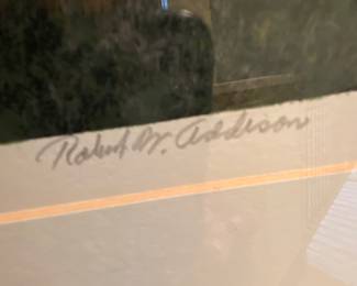 'Autumn' Framed Serigraph by Robert Addison; numbered 36/250 