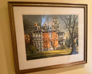 'Autumn' Framed Serigraph by Robert Addison; numbered 36/250 