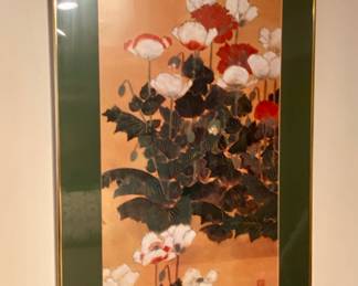Framed ‘Poppies’ poster (Japanese)