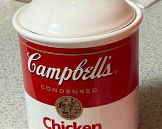 Campbell soup cookie jar