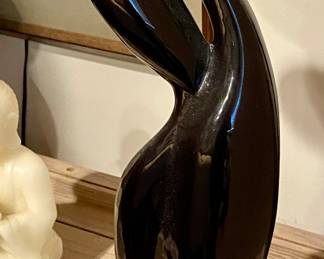 Art Deco style Black mother/child sculpture by Leroy Caine