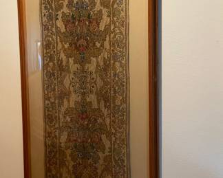 Antique framed Tapestry