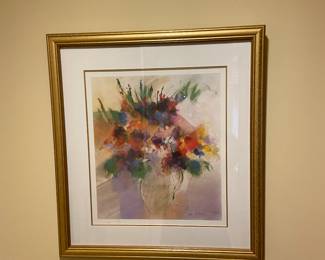 'Summer Flowers' by Dan Partouche; 14x16" framed print