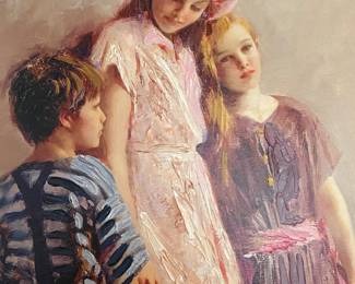 'The Spirit of Love' by Guiseppe Pino Daeni; giclee on canvas; signed and numbered - #25/95 AP; approx. 21"x27" (art only) 