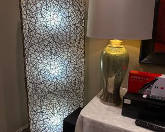 Rattan Floor Light