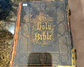 Large Illustrated 19th Century Bible