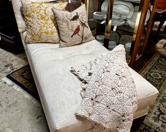 Upholstered chaise lounge