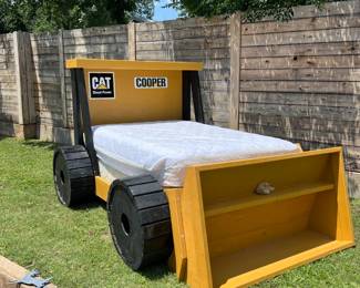 child's tractor bed
