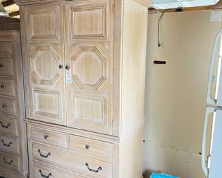 bleached oak wardrobe