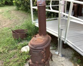 Antique Jacobs Manufacturing Co, Bridgeport, Ala Wood Burning Stove