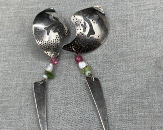 Signed artisan made earrings