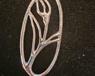 Sterling pendant.