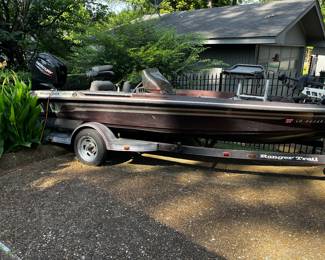 Ranger 481v Fishing Boat
2020 Mercury Model 115ELPT 4S Engine
Minn Kota Ultrex Trolling Motor 
Ranger Trailer
Various Fishing Equipment
