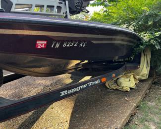 Ranger 481v Fishing Boat
2020 Mercury Model 115ELPT 4S Engine
Minn Kota Ultrex Trolling Motor 
Ranger Trailer
Various Fishing Equipment
