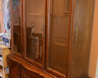 Walnut Large Hutch/Cabinet with drawers