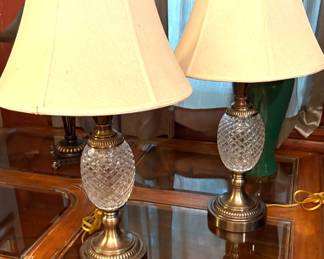 Two Crystal Lamps