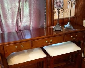 Sofa Table with two benches