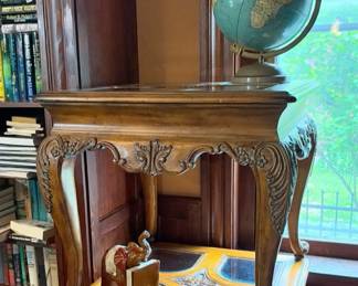 Two Large Side Tables, World Map