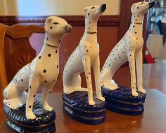 Fitz & Floyd Staffordshire-style Dalmatian figurines