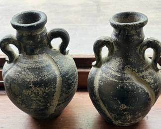 Monte Vase Black Clay