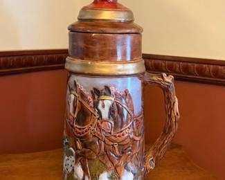 Budweiser Clydesdales beer-Stein