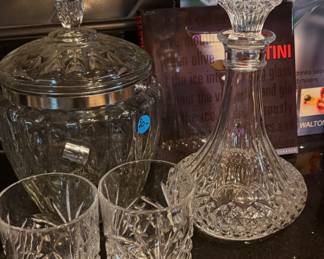 Crystal Ice bucket and Decanter