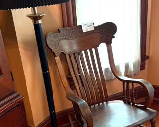 Vintage Rocket and Floor Lamp