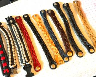 Mystery Braid Leather Bracelets