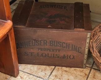 Anheuser-Busch wooden box