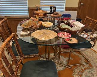MCM table with 4 chairs