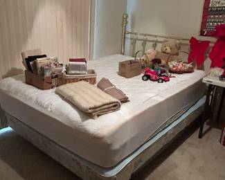 Queen headboard & mattress set 
