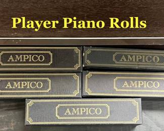 Ampico Player Piano Rolls