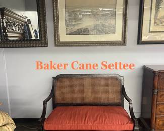 Baker Cane Settee