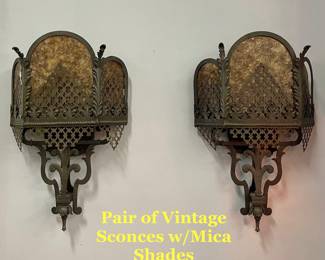 Sconces w/Mica Shades